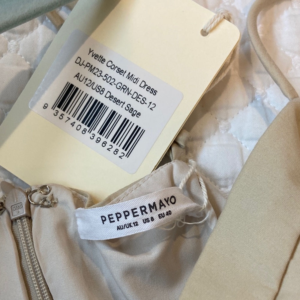 Peppermayo Yvette Corset Spaghetti Strap Midi Dress - Classic Summer Style - Picture 5 of 9